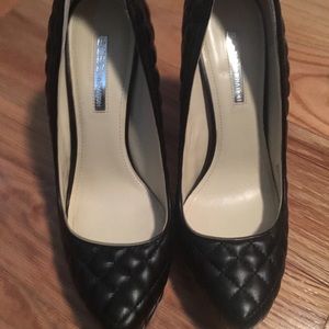 BCBG Black Quilted Heels